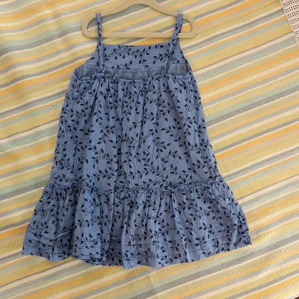 ⭐ Gap Kids blue floral cotton sundress 6/7